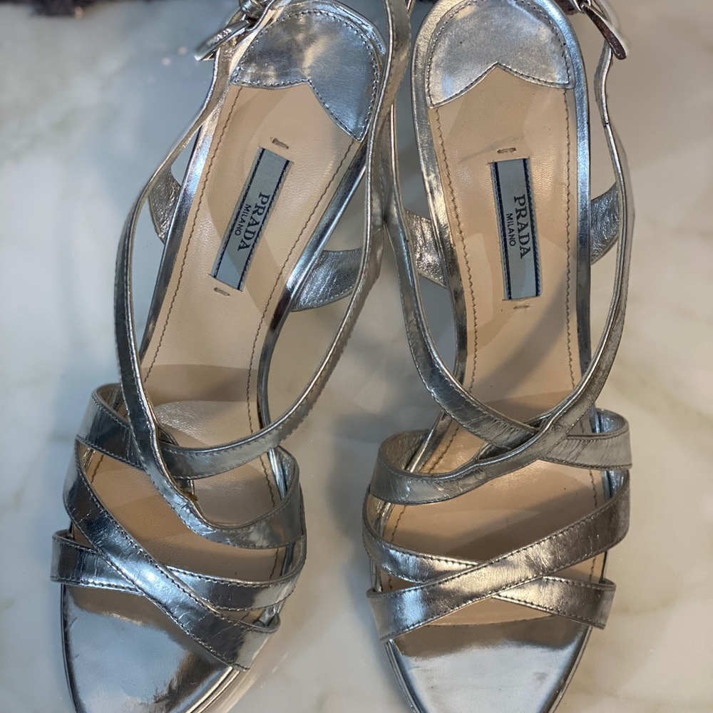 Prada silver shoes - Picture 2 of 7